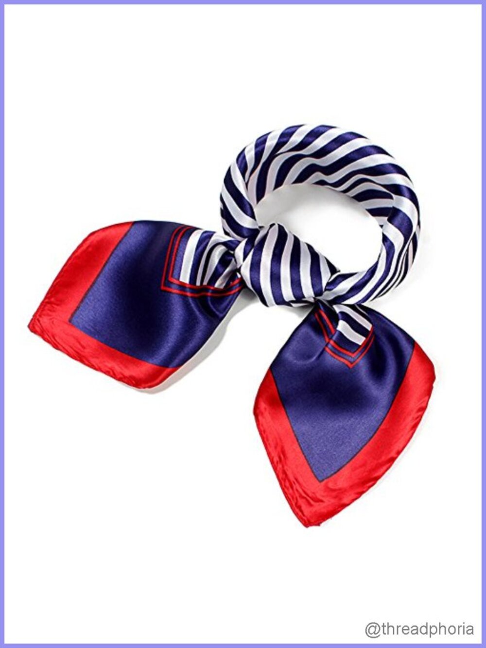 Satin Silk Feeling Square Scarf Hair Wrap Kerchief 23.6in Lightweight Women